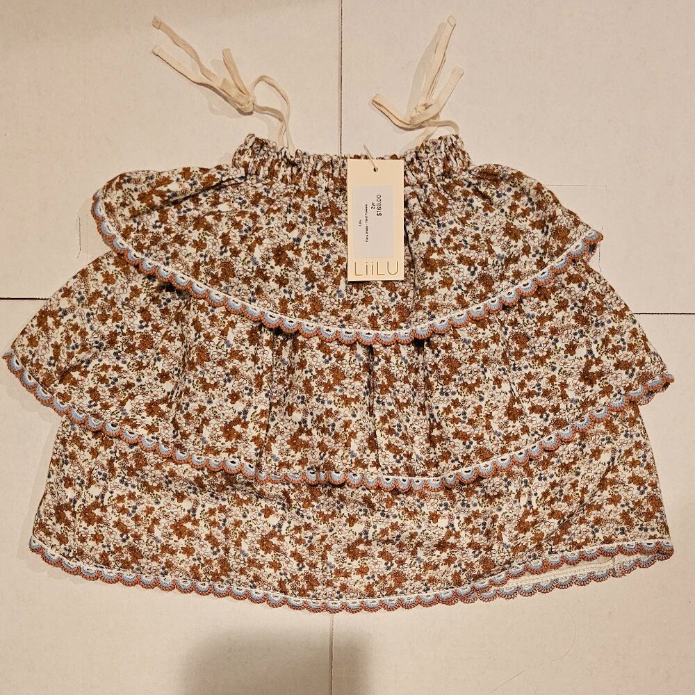 LIILU LITTLE GIRLS TIARA DRESS - FIELD FLOWERS - 2YR & 4YR - MSRP $169 - NWT